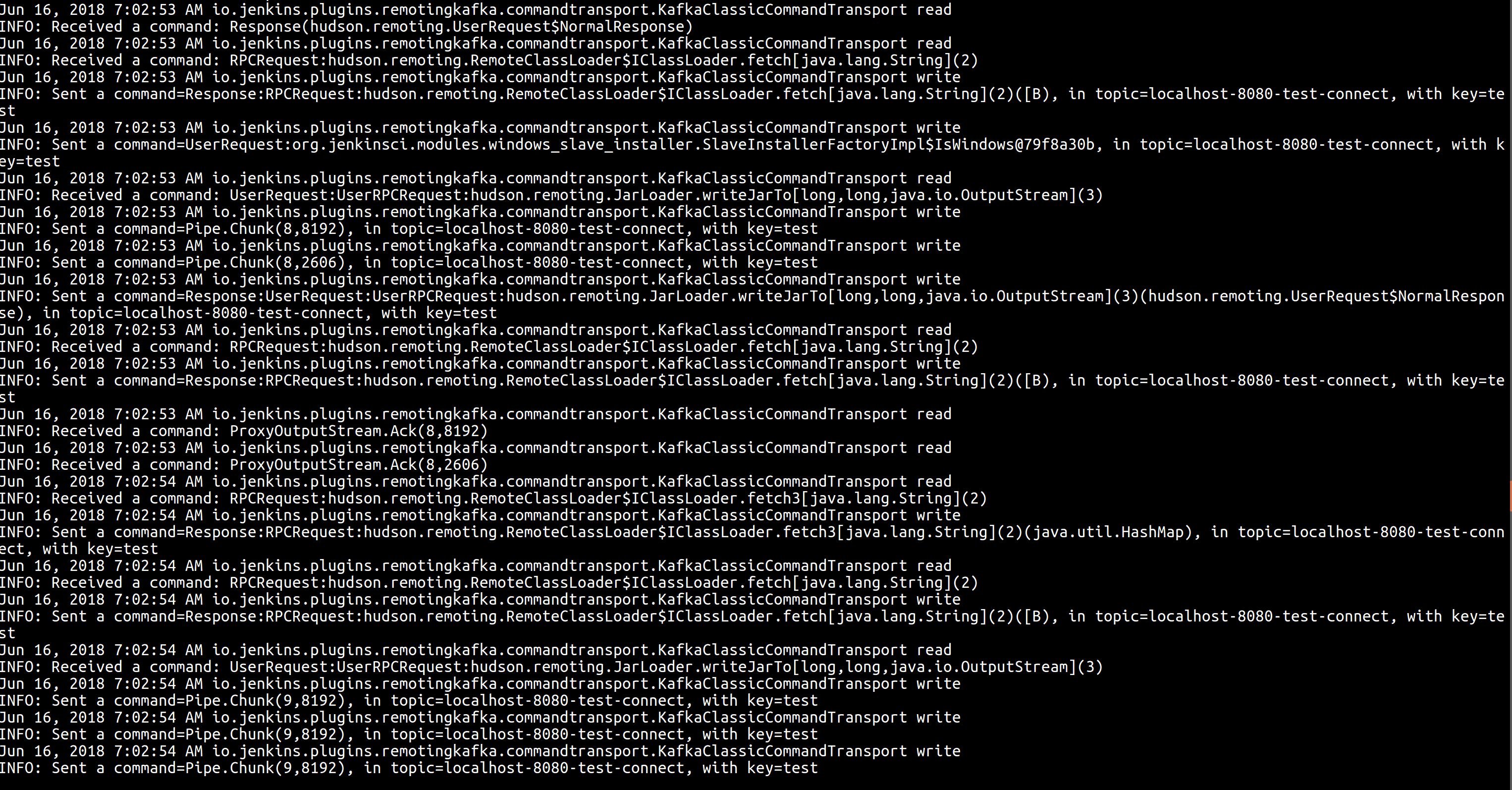 controller-agent communication with Kafka kafka commands